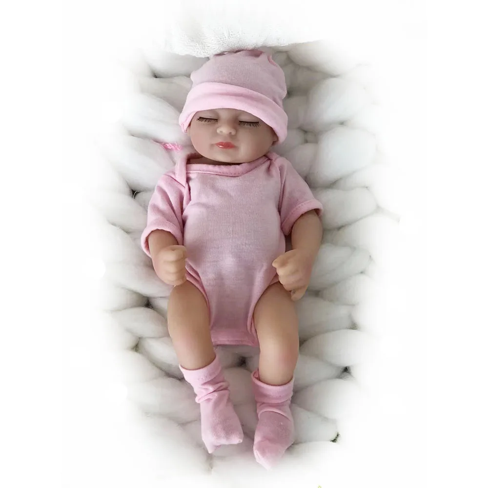 Реалистичная кукла-Реборн виниловая кукла маленького размера 11 дюймов с