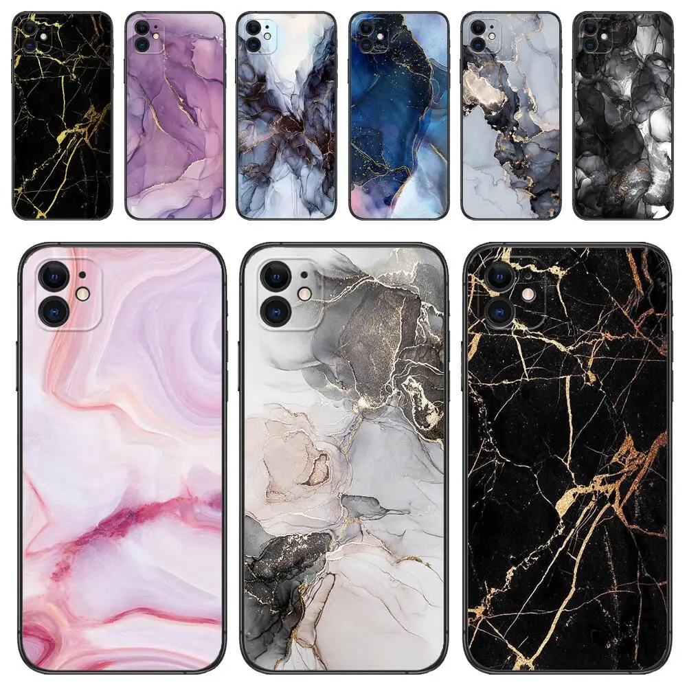 

Black white marble game phone Case For IPhone 14 13 12 11 Pro Max Mini SE XR X XS Max 8Plus 7plus 6 6S New TPU phone Case