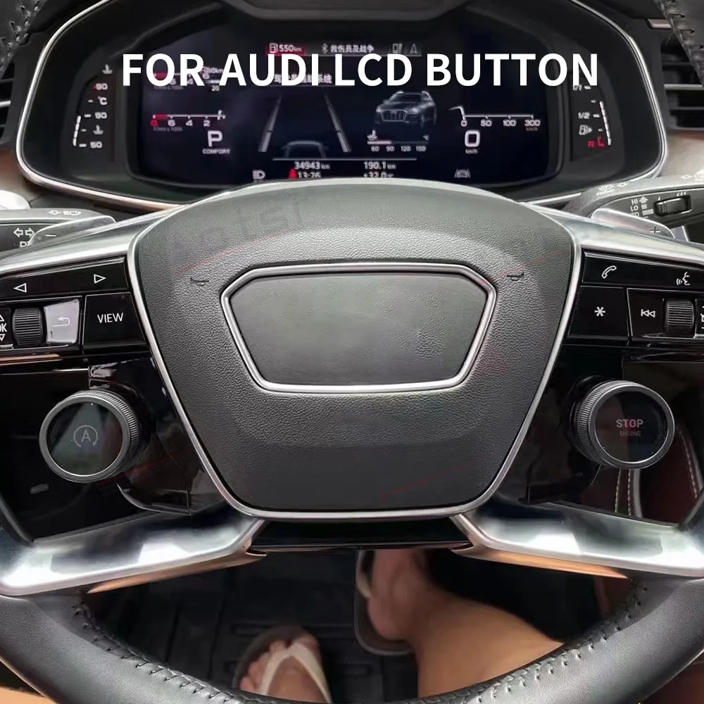 

Кнопки управления рулевым колесом для Audi серии R8 A4 A4L A5 A6 A8, кнопка ЖК-дисплея, клавиши OEM, 2 боковые кнопки