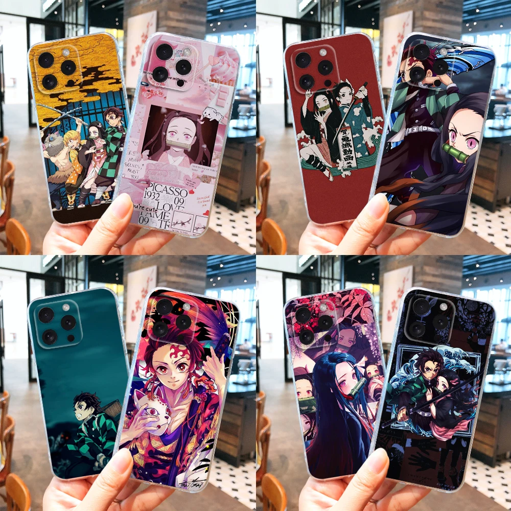 T165 Demon Slayer мягкий чехол с мультяшным рисунком для Moto G Play E20 E4 E40 E5 E6 E6S E7 Power Edge 20 Lite Pro