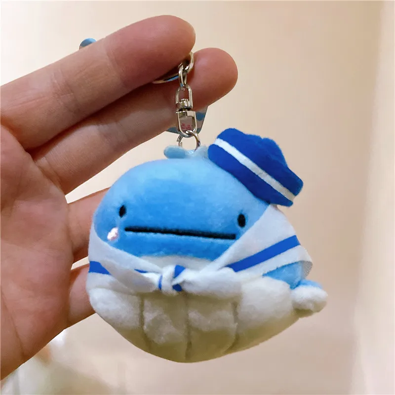 Jinbeisan плюшевый брелок-талисман с Китом акулой темно-синими брелоками милые
