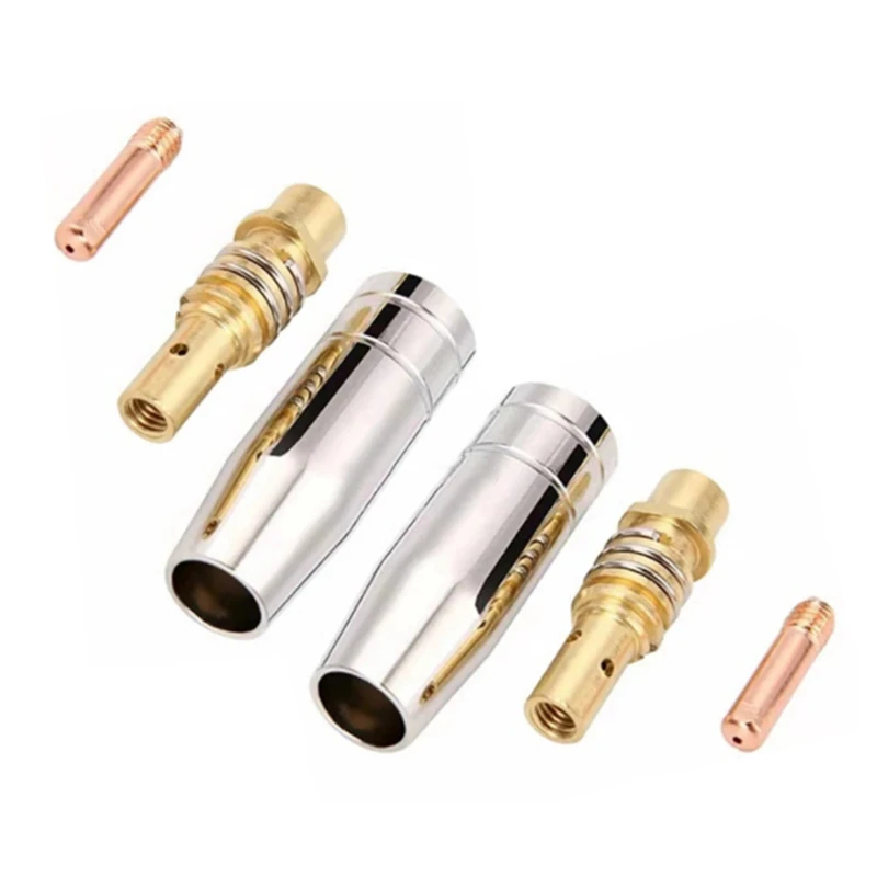 

6Pcs 15AK Welding Torch Consumables 0.8mm MIG Torch Gas Nozzle Tip Holder of 15AK MIG Welding Torch