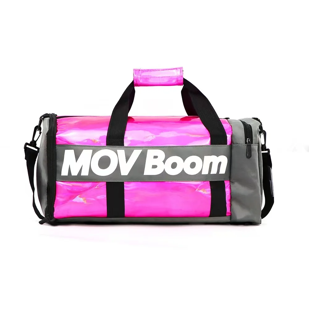 The New Dry-wet Split Swimming Handbags Includes Shoe-side Exercise Training Yoga Backpack Kit Laser Pu Leather Gym Shoulder Bag