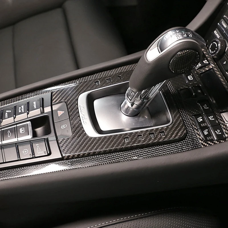 Для Porsche 911 718 2012-2019 Центральная панель управления сухим углеродным волокном
