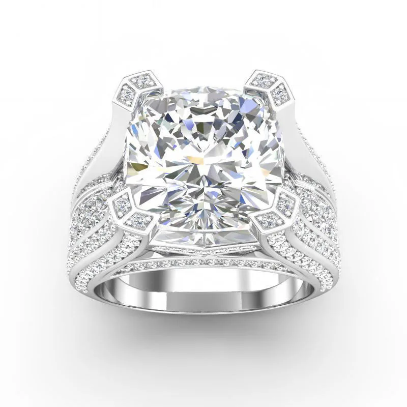 

Elegant Big Cubic Zircon Rings for Women Wedding Anniversary Noble Female Party Rhinestone Ring Brilliant Fashion Jewelry