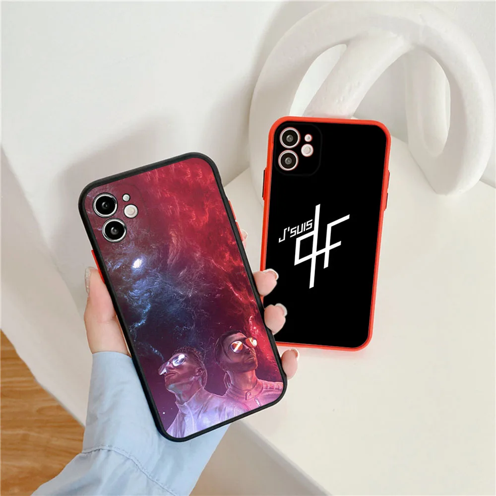 Полупрозрачный чехол для телефона Skin Feel iPhone 16 Pro Max 15 14 13 12 11 7 8 Plus SE Mini XR PNL French Rapper