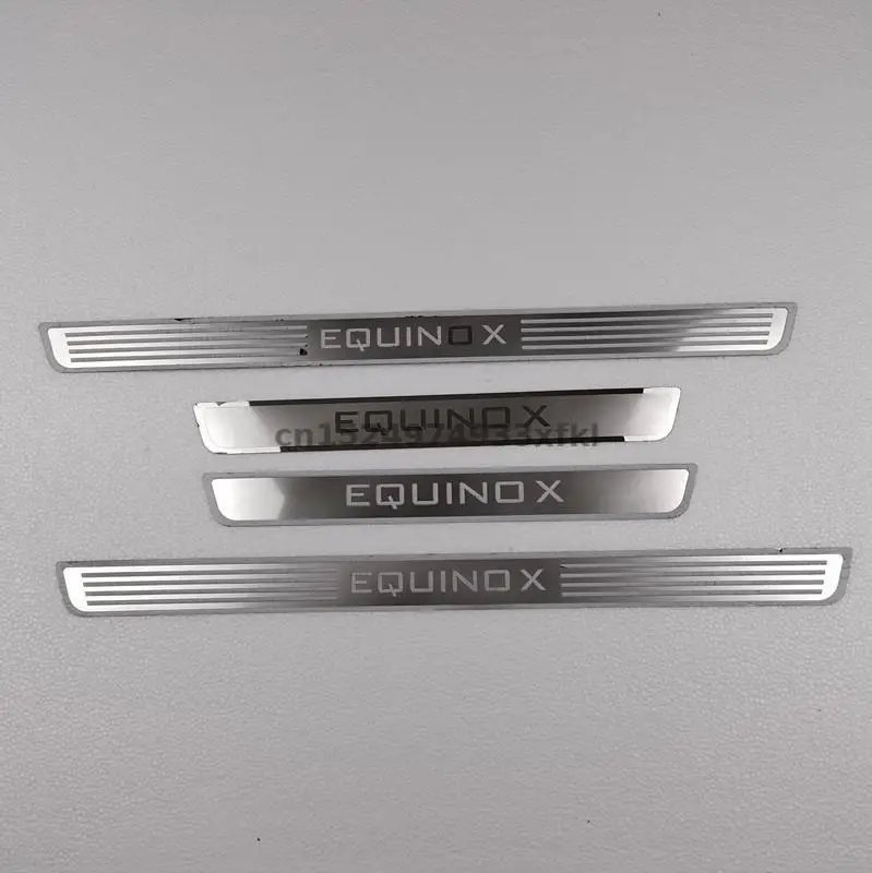 

Высококачественная Накладка на порог из нержавеющей стали для Chevrolet EQUINOX 2017-2020 4 шт./компл. аксессуары для стайлинга автомобиля