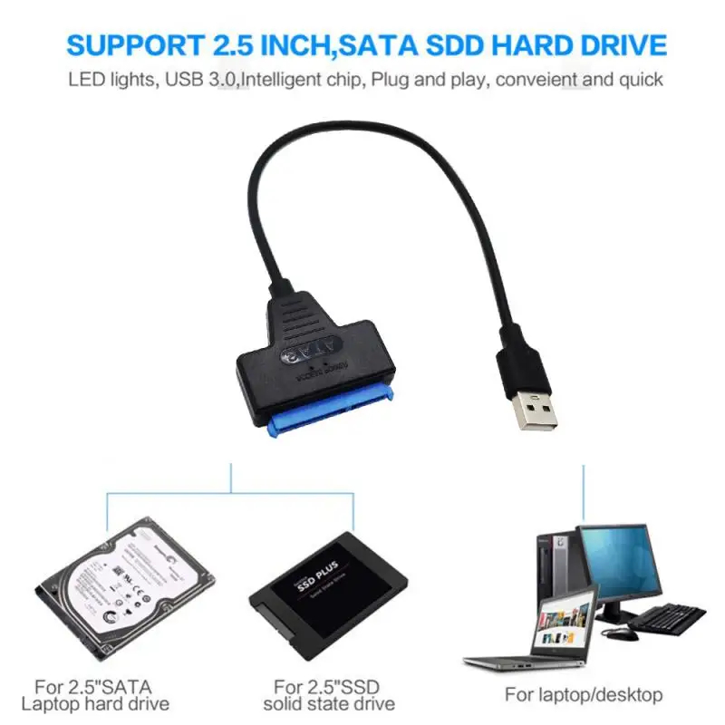 

External Type C To 2.5 Inch HDD SATA Interface Connect Cable USB 3.1 SATA Cable For Laptop Computer