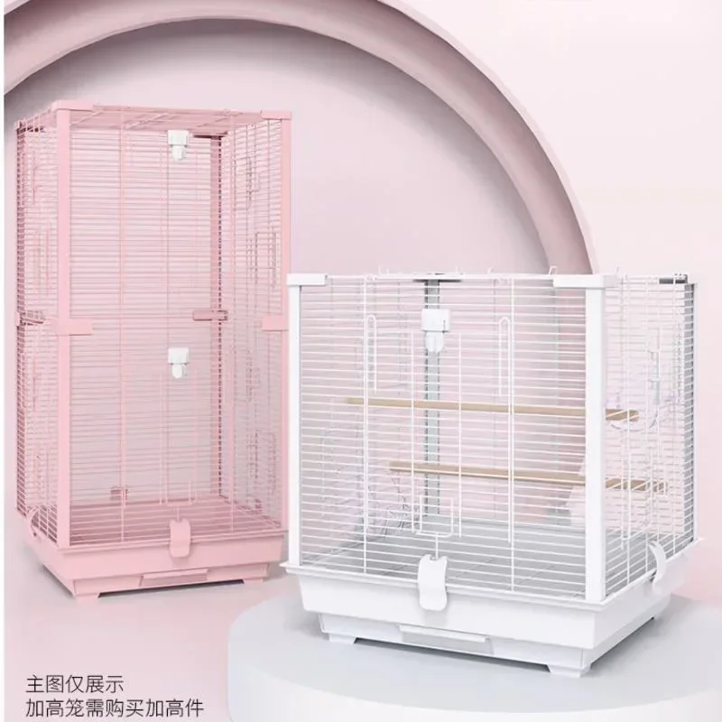 Квадратные алюминиевые гнезда для птиц попугай кокатиэль клетка панорамный