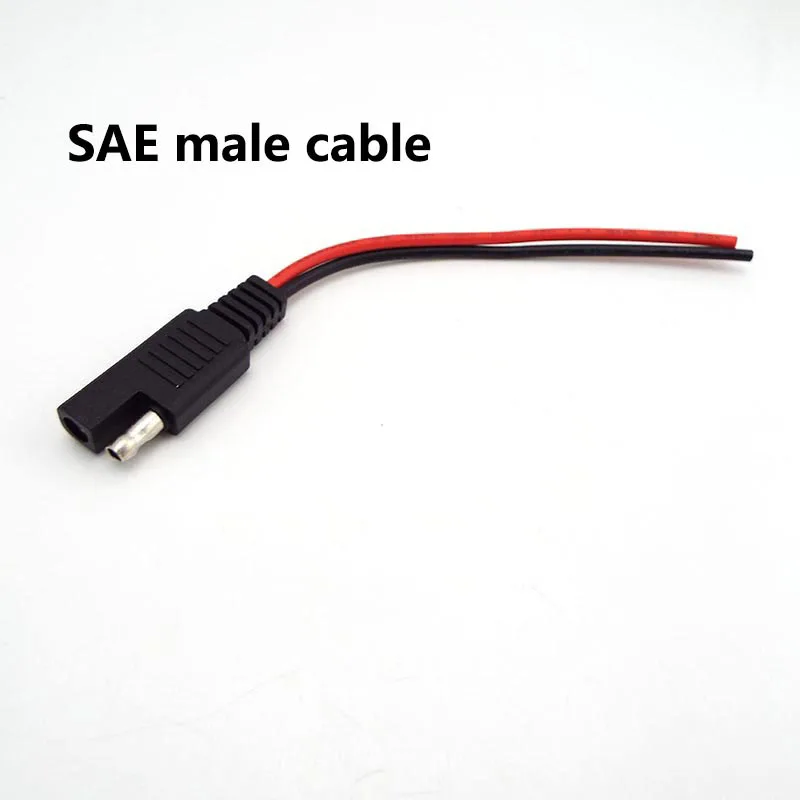 

18AWG 10 см SAE мужской женский кабель удлинитель питания разъем для DIY автомобильная солнечная батарея провод SAE кабель B4