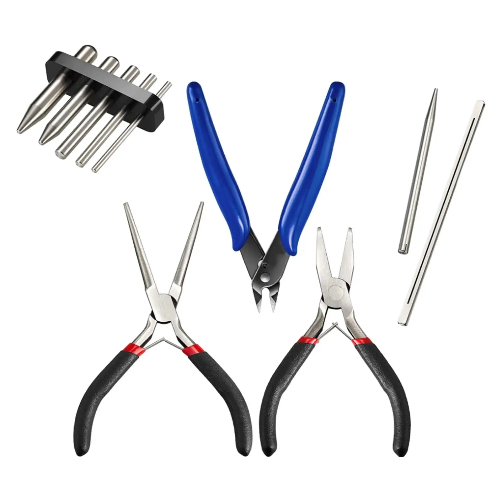 

10 Pieces Multifunctional Model Kits Tool Model Fixing Hand Tool Plier Nipper Tool for Jigsaw Sodlering 3D Jewelry DIY
