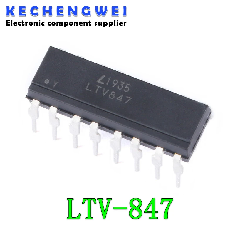 

10 шт LTV-847 DIP-16 LTV847 DIP16 PC847 DIP