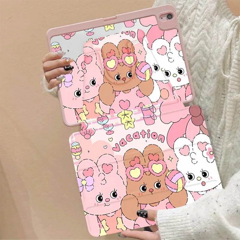 Поворотный чехол для iPad Air 6 10-го поколения 5-го 4-го 10 9 Pro 11 2-го 3-го IPad 2 7 8 три