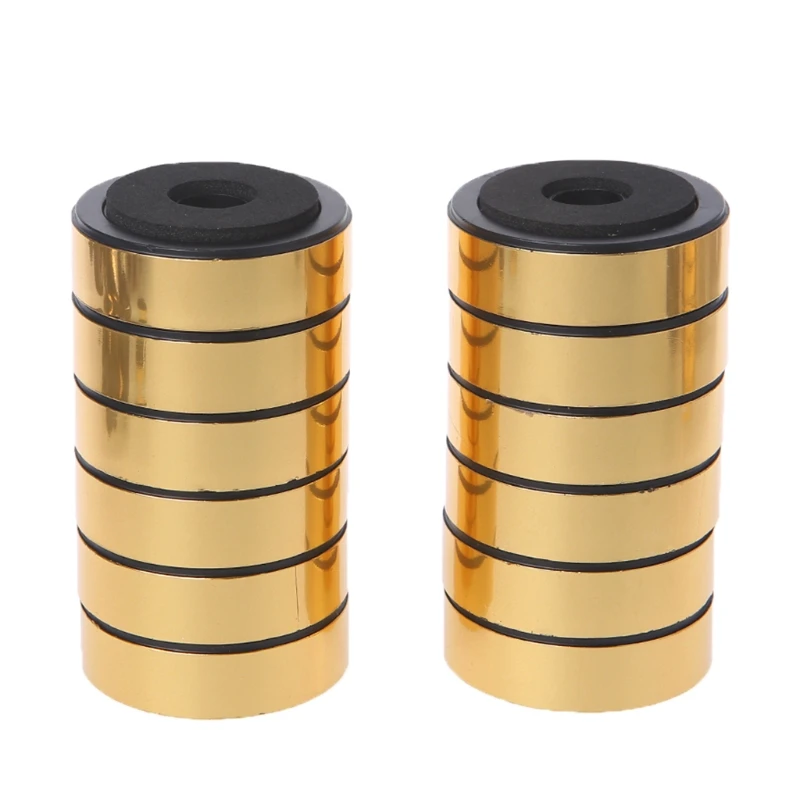 

12Pcs Shock Absorption Damping For Audio Stereo Speakers Amplifier Feet Pad