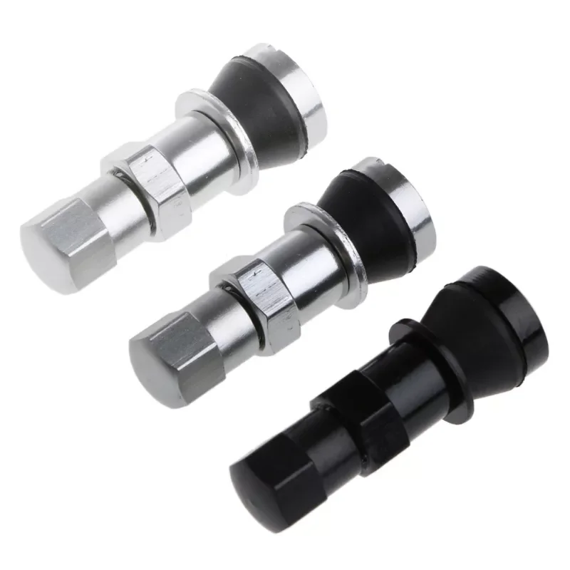 

4Pcs Aluminum Car Tubeless Wheel Tire Valve Stem Rim Bolt-in W/Dust Cap