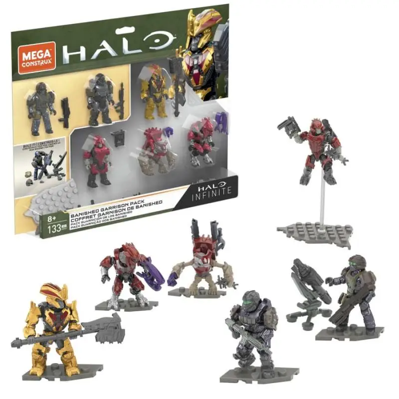 

Mega Construx Halo Banished Garrison Pack Infinite Construction Set Building Toys Childrens Casual Anime Cartoon Game Gifts