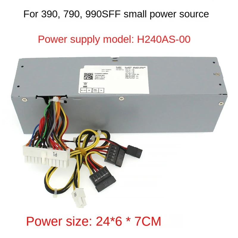 

240W Chassis Power Supply For Dell Optiplex 390 790 990 3010 7010 9010 SFF Small Chassis L240AS-00 AC240AM-01 B240AM-02