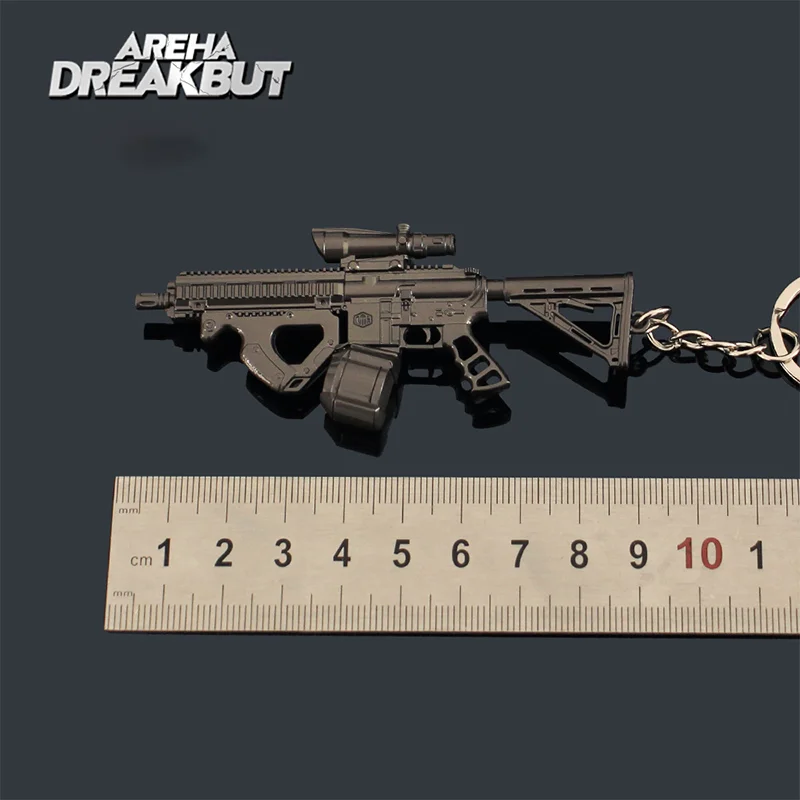 9 см Arena Breakout Gun брелки мини FH416 штурмовой маленький пистолет модель брелок из
