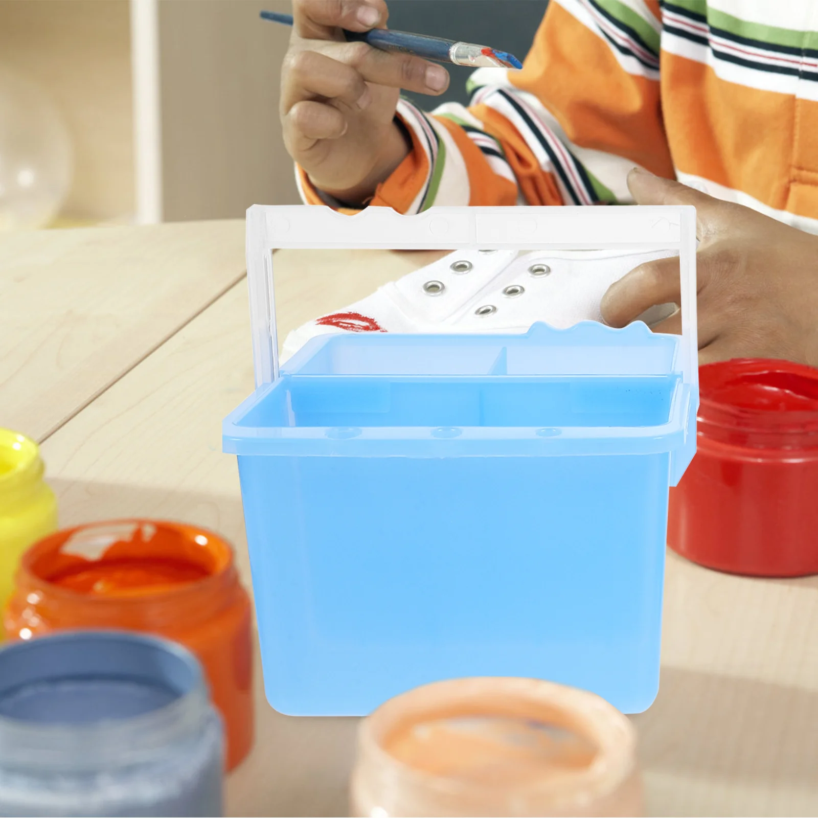 Подставка для кистей горшки 30 шт. упакованный очиститель удобная краска 2 1 синий