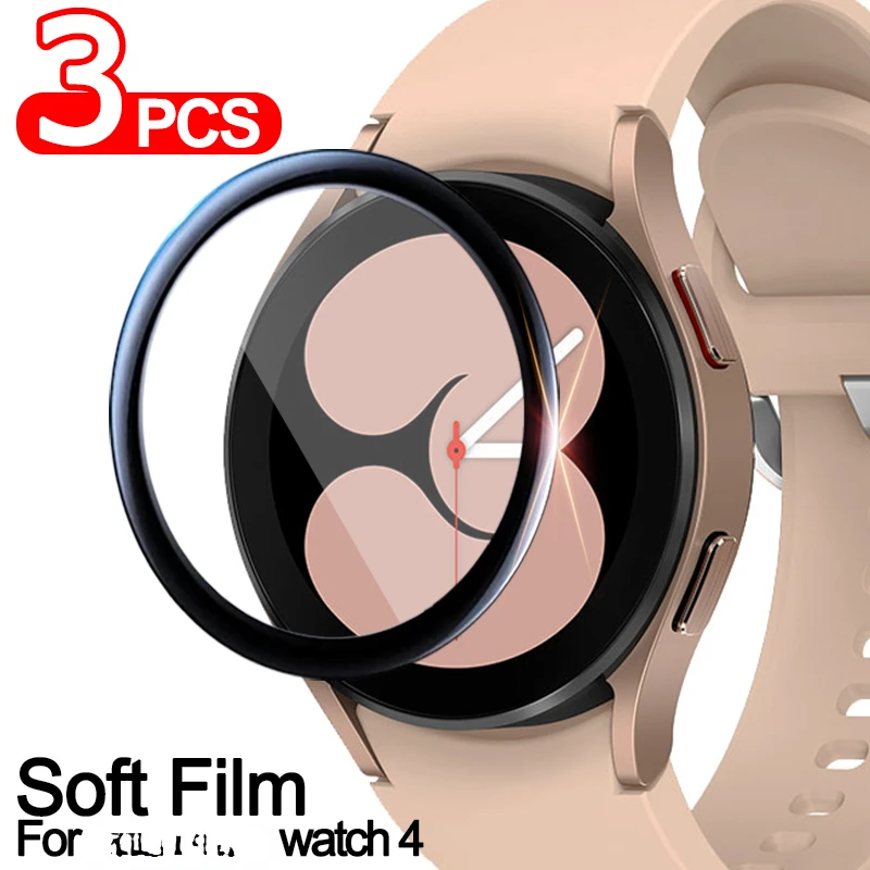

Full Cover Curved Edge Screen Protector For Samsung Galaxy Watch 4 classic 42mm 46mm Soft film For Samsung Watch 4 40mm 44mm