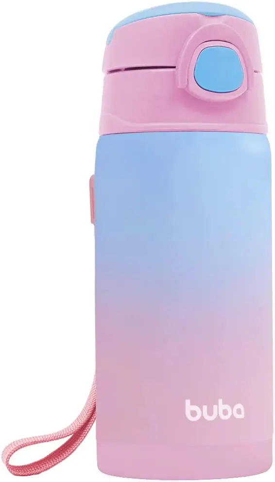 

Copo Termico Parede Dupla Com Canudo - Rosa