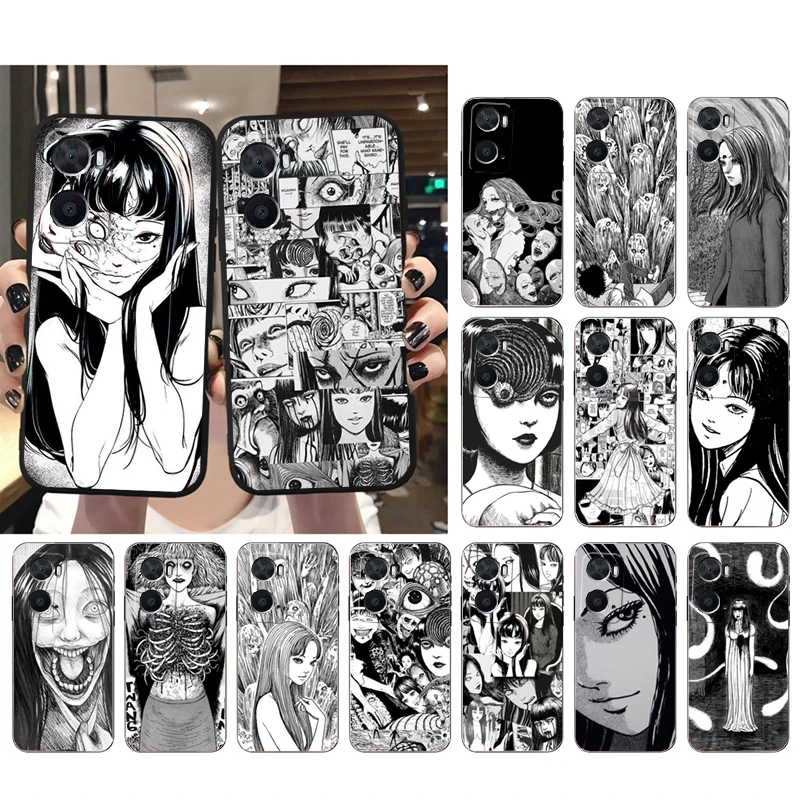 

Phone Case for OPPO A77 A57 A57S A78 A96 A91 A54 A74 A94 A73 A52 A53 A53S A15 A16 A17 Tomie Junji Ito Case