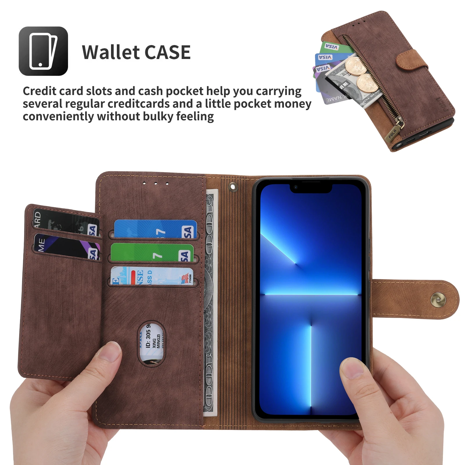 Флип-чехол кожаный для Honor 80/70/60/50/SE/30 Pro/X9/X8/X7/20/10 Lite/20i/10i/9X/9A/9C/9S