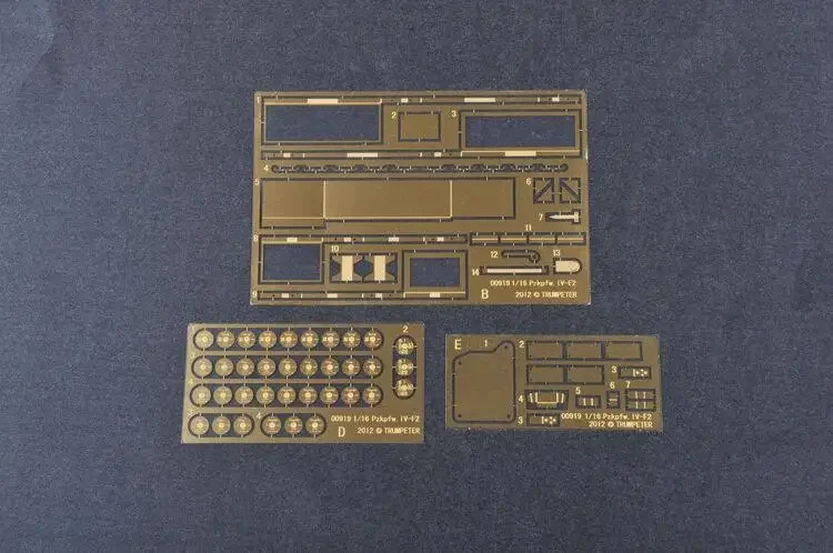 Trumpeter 00919 1/16 Немецкий комплект пластиковой модели Pzkpfw IV Ausf.F2