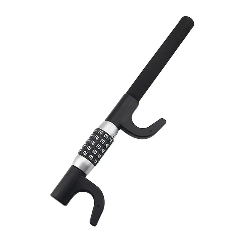 

Car Steering Wheel Lock U Shape Password Multipurpose Anti-Theft Lock Screwdriver for Car SUV Truck (Black)