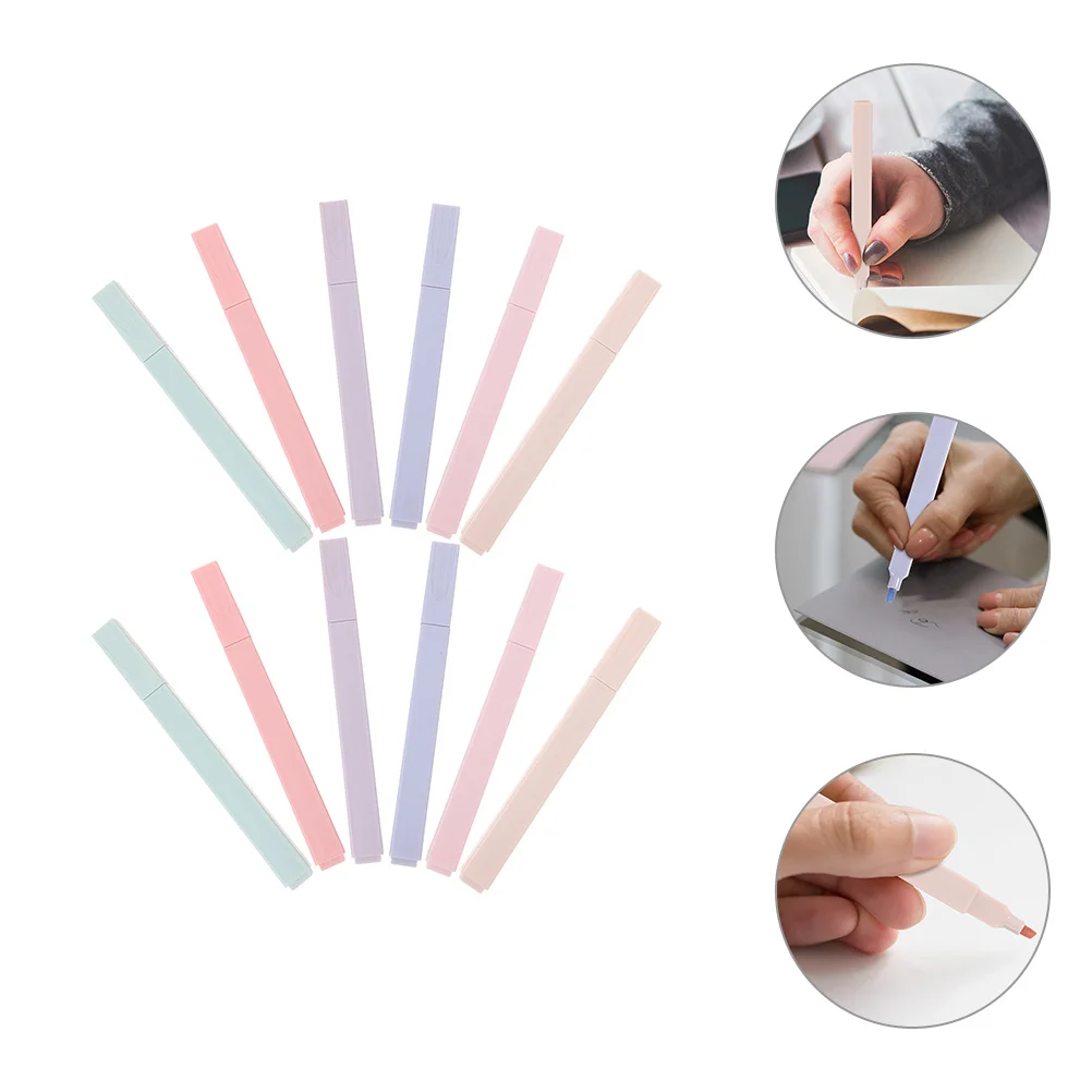 

Morandi Highlighter Note Marking Pens for Student DIY Scrapbook Markers Colorful Study Small