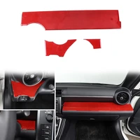 for 22 subaru brz center console trim sticker interior styling trim patch soft carbon fiber center console passenger trim strip