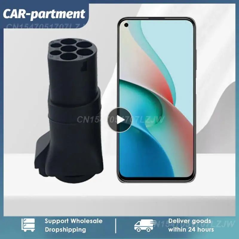 

1/2/3PCS Evse Iec62196 Electric Car Charger Adapter Ac 220v Durable Car Plug Adaptor Practical Ev Charger Adapter