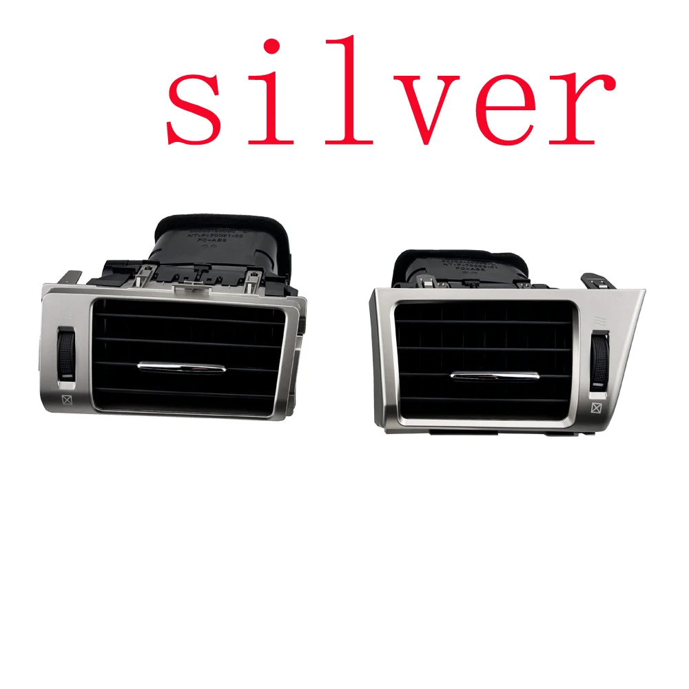 

Серебристые 2/4 шт. аксессуары для салона автомобиля, вентиляционное отверстие для кондиционера переменного тока, серебристый цвет для Lexus LX570 2008-2015