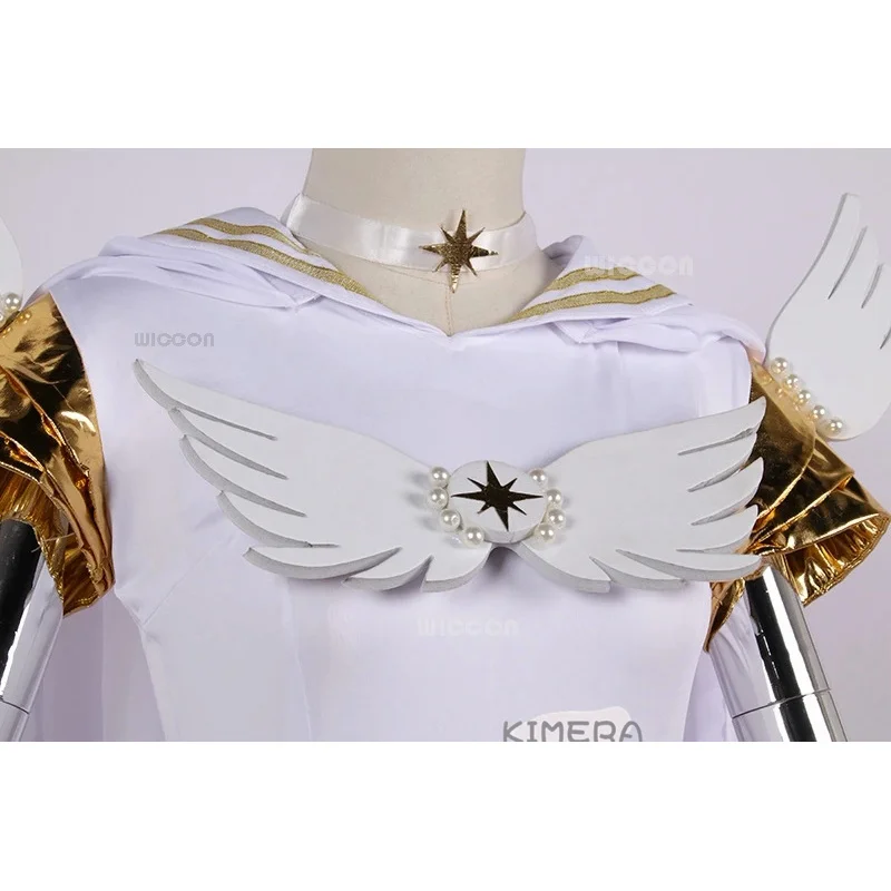 Костюм для косплея аниме Сейлор Tsukino Muun Usagi белый женский парик Хэллоуина карниво