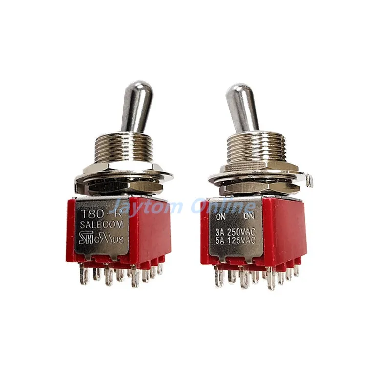 1 шт., осветительный переключатель 12 мм, 4PDT, 12 контактов, 2 3 положения, ВКЛ./ВЫКЛ., 3 а/250 В, 5 А/в перем. Тока, M12, диаметр резьбы, крепление панели