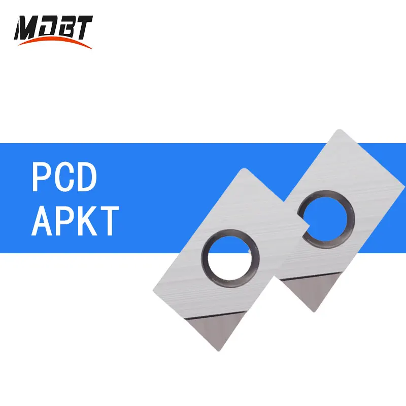 

2PCS PCD APKT1604 Diamond Milling Cutter Insert APMT APKT 1135 PCD Aluminum Alloy Tool CNC Carbide CBN Turning Lathe Inserts