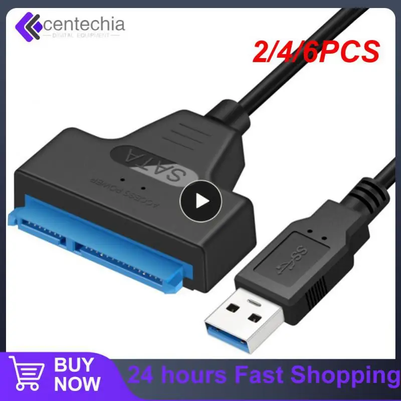 

2/4/6PCS For 2.5 Inch Hard Disk Cable Adapter Adapter Cable Support Usb Easy Drive Cable Usb3.0 2.0 To Sata Compatible Hard Disk