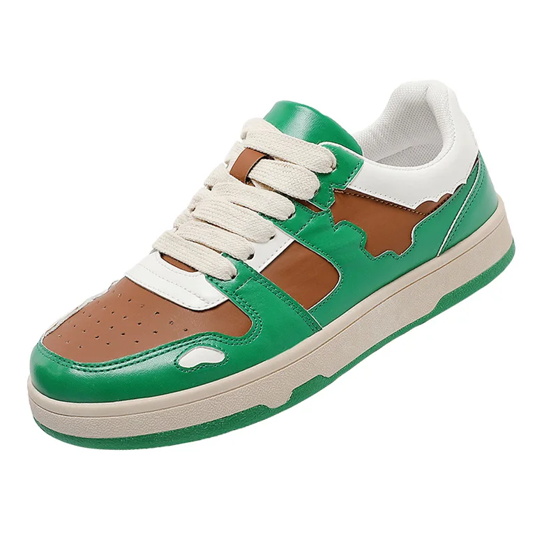 

Comfort Sneakers Male Spring Footwear Casual Vulcanized Sneakers Man PU Leather White Shoes 2022 New Shoes Man
