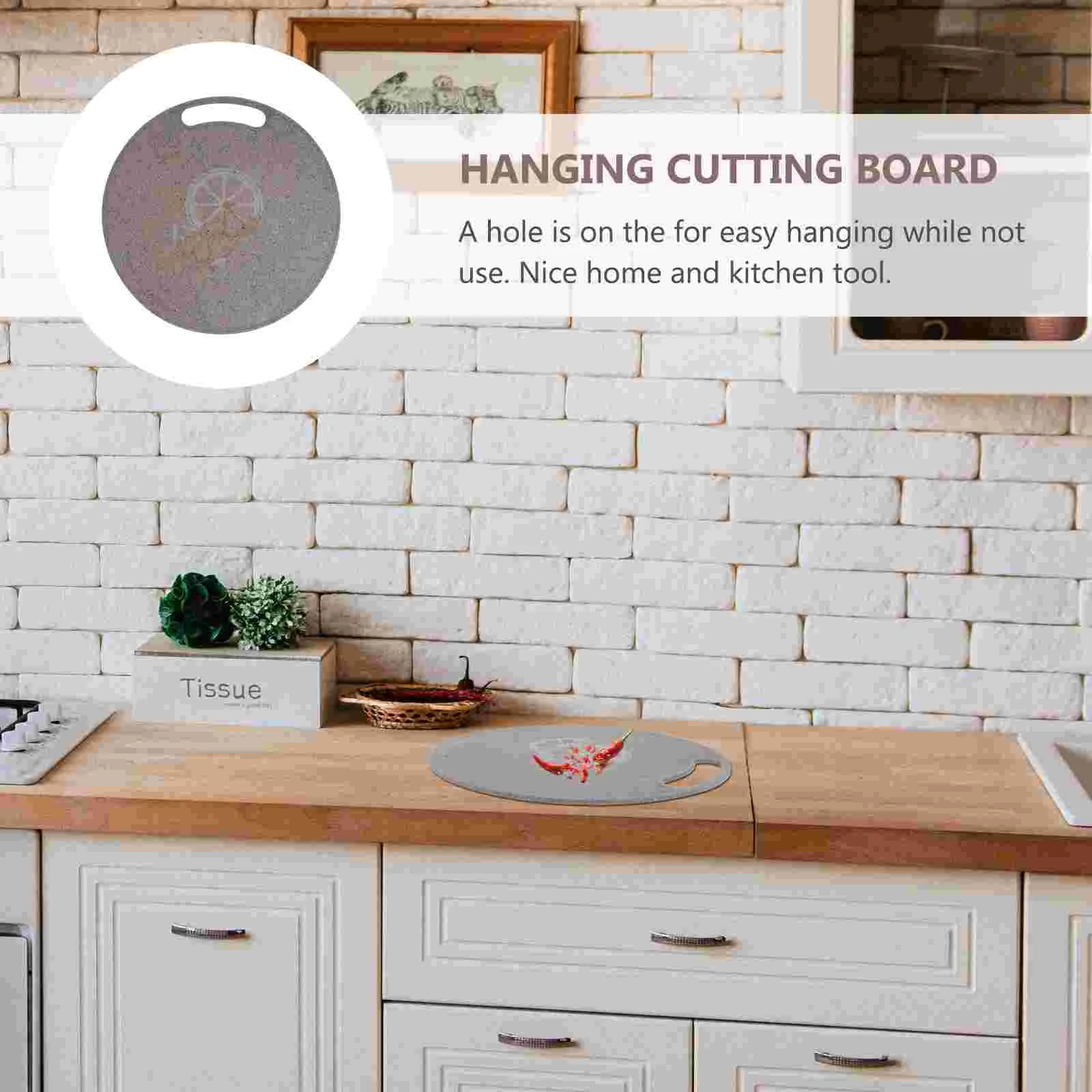 

Board Cutting Chopping Fruit Vegetable Round Kitchen Boards Block Marble Mats Meat Handle Sheets Dishwasher Safe Granite Butcher