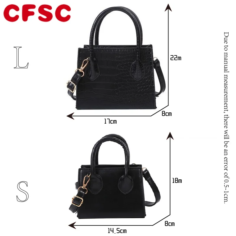 2023 сумки через плечо из искусственной кожи с крокодиловым узором для женщин