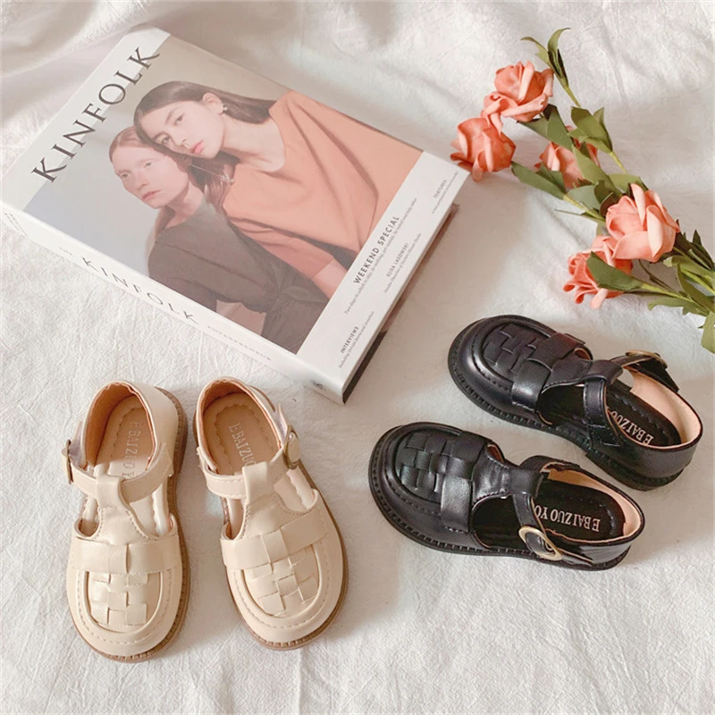 

New Children Leather Shoes Girls Princess Spring Summer Comfortable Toddler Baby Casual Breathable Student Kids Shoes 02C