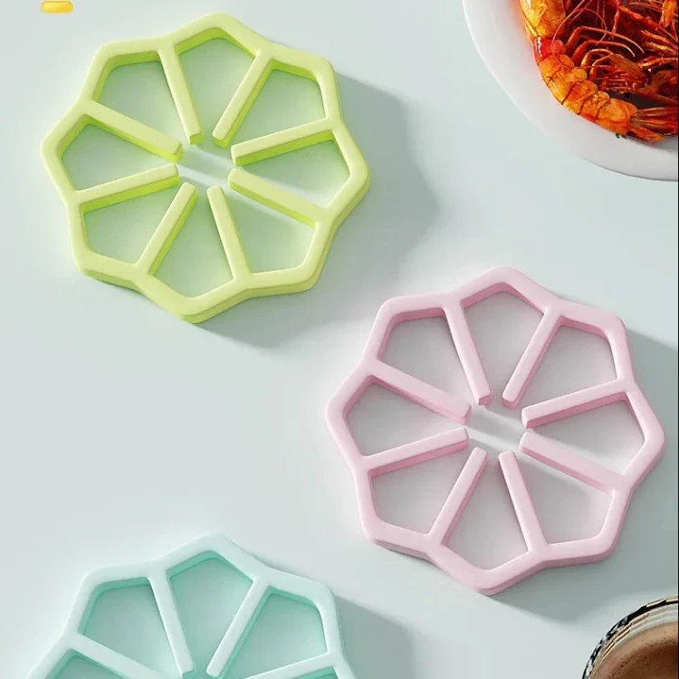 

Non Stick Pan Heat Insulation High Temperature Resistant Mat Bowl Coaster Non Slip Table Mat Scalding Resistant Silicone Pot Mat