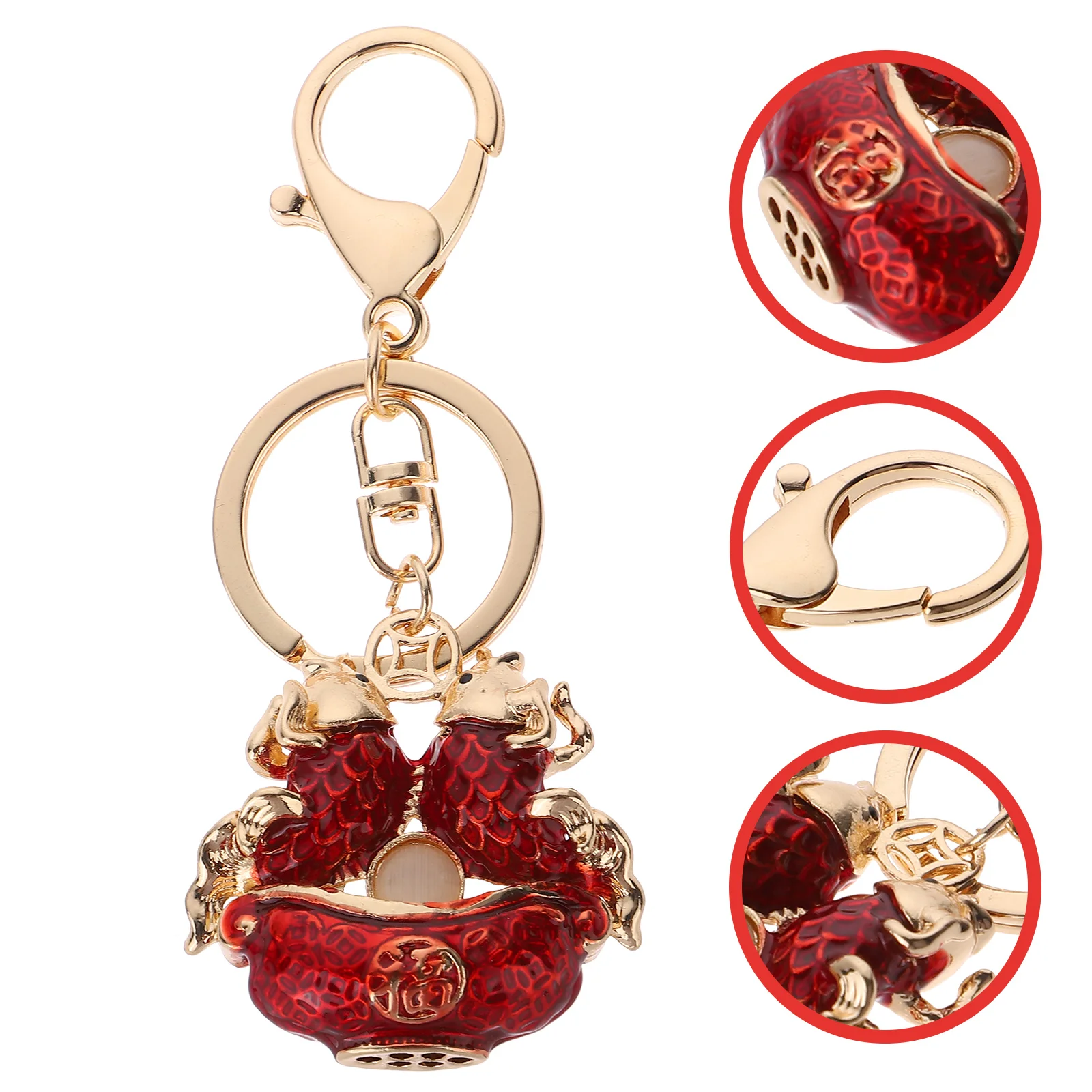 

Key Ornament Bag Ornament Practical Key Chain Lovely Pisces Key Pendant