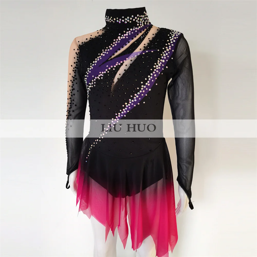 LIUHUO платье для фигурного катания на льду женщин и взрослых девочек-подростков