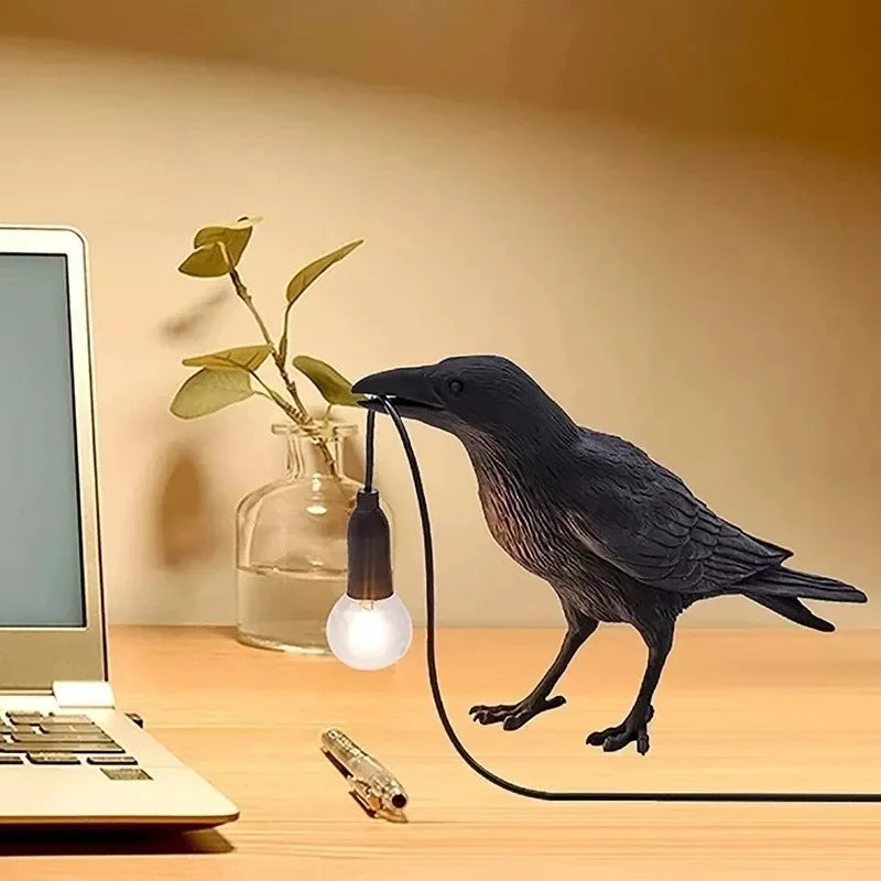 

Lucky Bird Crow Wall Lamp Table Lamp Night Light Bedroom Bedside Living Room Wall Lamp Home Decoration