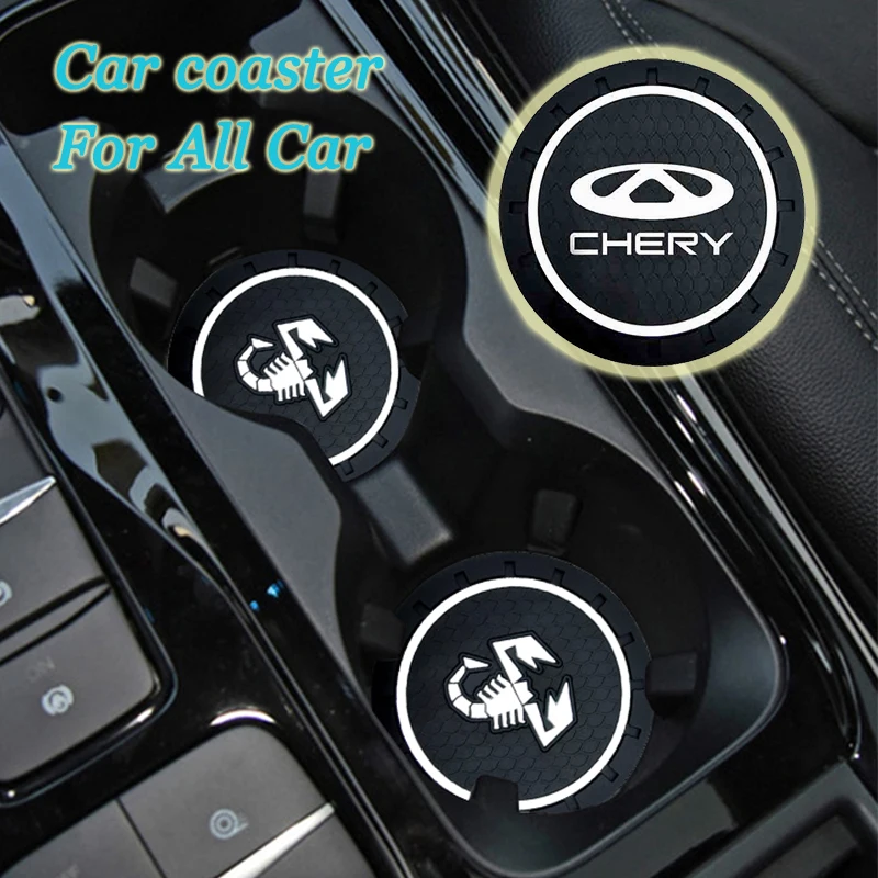 

1pcs Car Cup Holder Non-slip Water Cup Pad Interior for Dodge Journey Ram Charger Caliber Challenger Dakota Durango Accessories