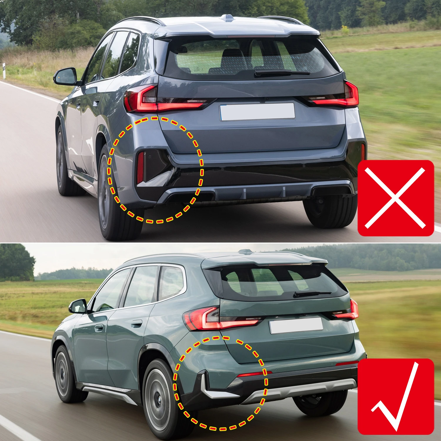 Для BMW X1 U11 2023 2024/ iX1 2022-2024 ABS передний/задний воздушный поток вентиляционное