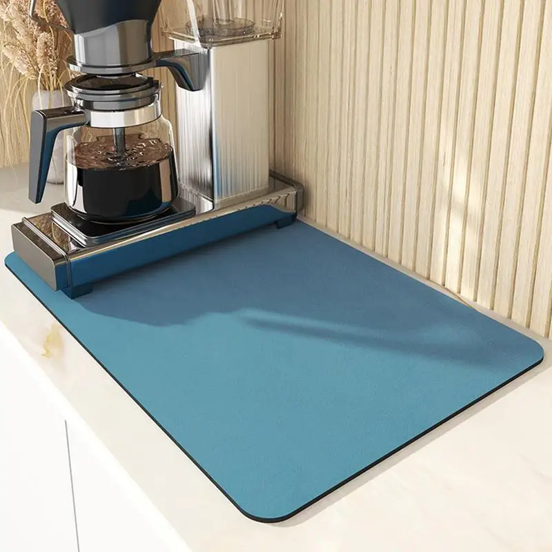 

Super Absorbent Antislip Coffee Maker Mat Stain-Resistant Drying Pad For Coffee Machine Dish Rack Cup Bottle Sink Waterproof Mat