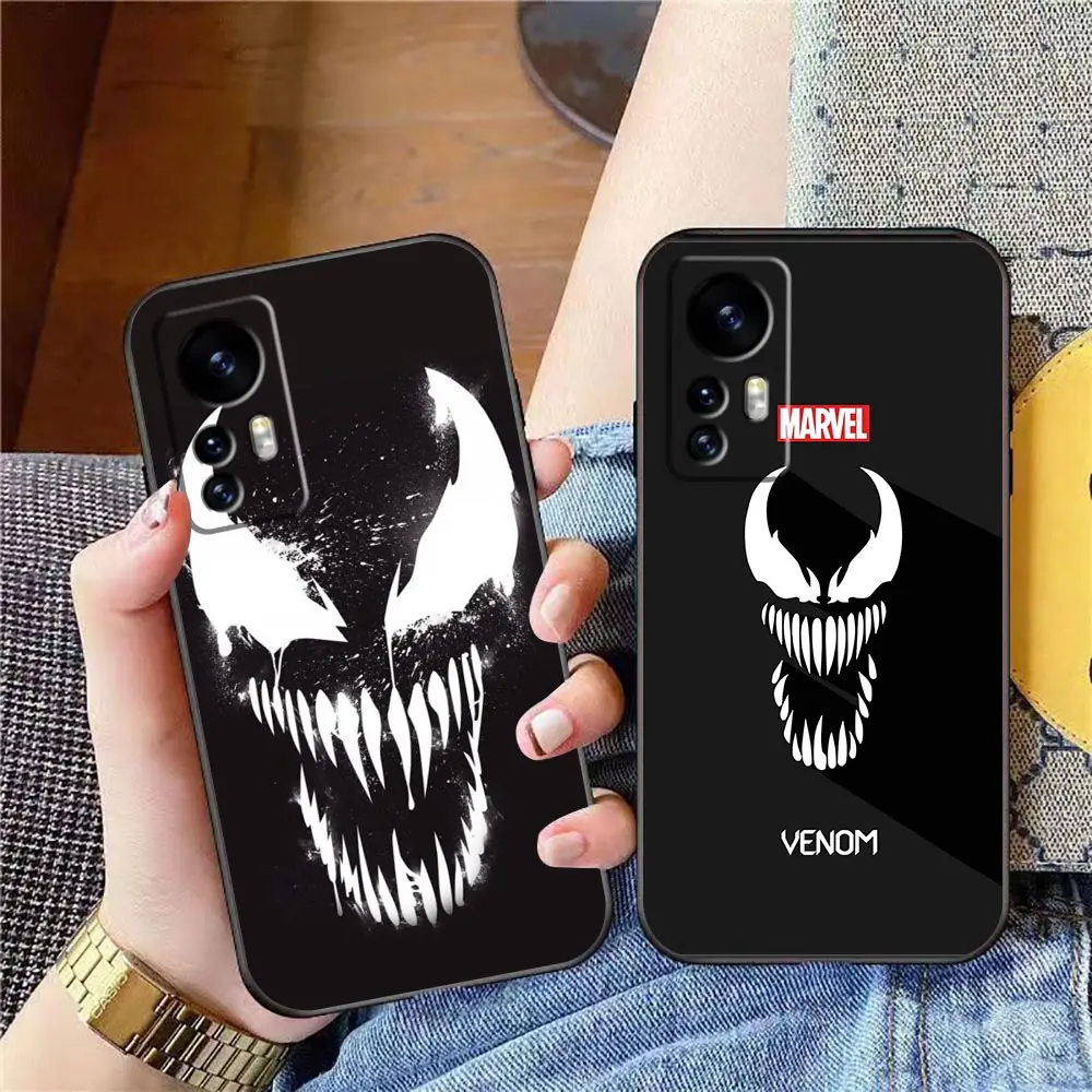 

Phone Funda Cqoue Case For Xiaomi 13 12 12T 11 11T 10 9SE 9 CC9 8SE 8 Pro Lite Plus Shell Capa Case Para Cover Marvel Venom Face