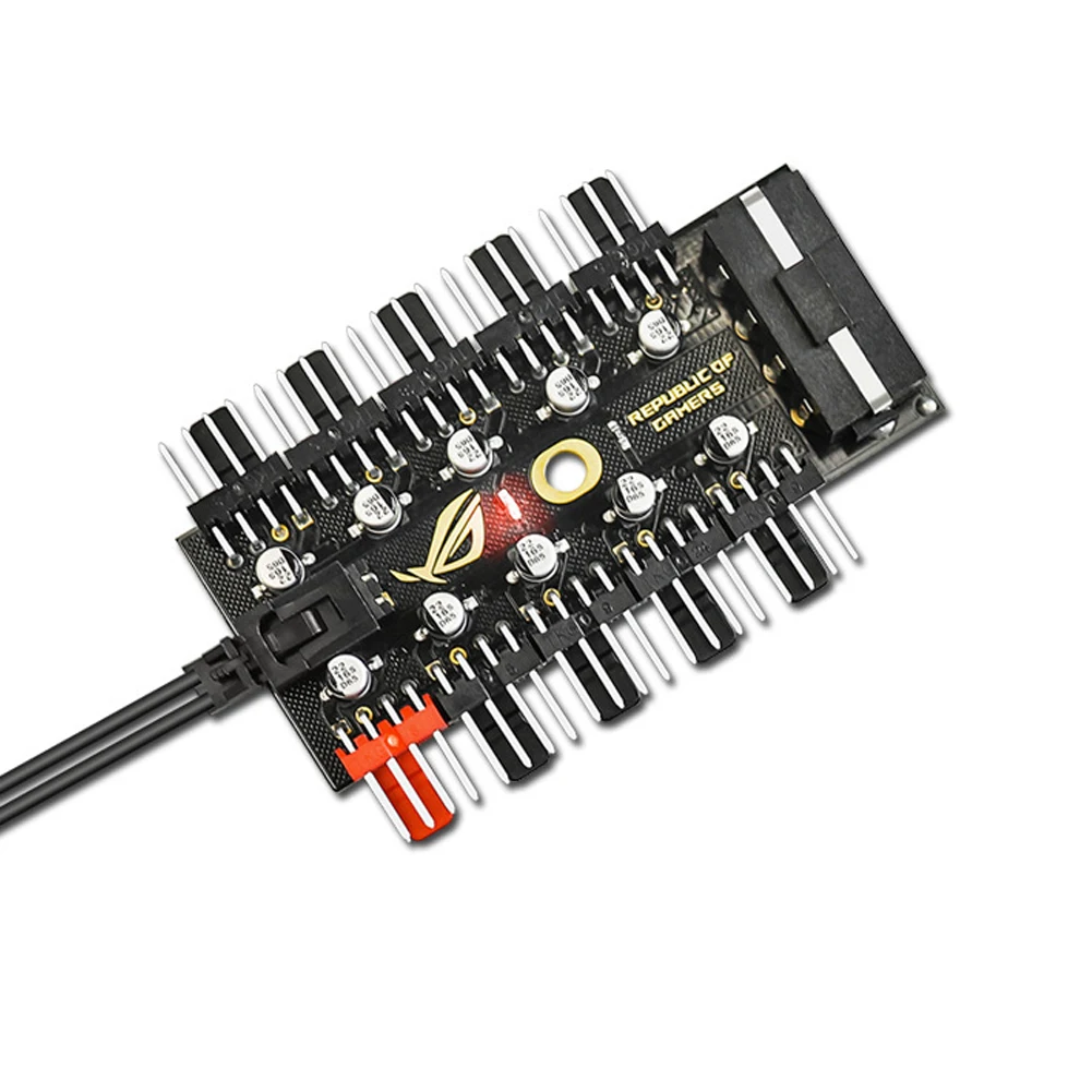 

Splitter Speed Controller Connection Adapter Cooling Fan Hub Parts PWM Accessories Universal Motherboard 4 Pin 1 To 10 Way